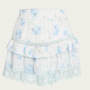 NWT LSF tanisha mini skirt size P blue & white k